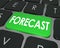 Forecast Word Computer Keyboard Button Future Finance Budget Est