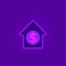 Foreclosure icon, house for sale icon, vector