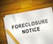 Foreclosure Notice Form Means Warning That Property Will Be Repossessed - 3d Illustration