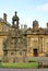 Forecourt fountain in Holyrood Palace in Edinburgh, Scotland