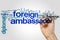 Foreign ambassador word cloud