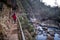 Foreign tourist visiting natural scenery in New Zealand