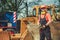 Foreman On Construction Site Supervising Work Progress