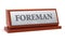 Foreman title