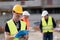 Foreman at work on construction site