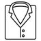 Forensic laboratory shirt icon, outline style