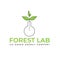 Forest Agriculture Green Lab Line Minimalist Vector Design Inspiration