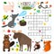 Forest animals crossword puzzle