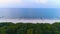 Forest Beach Baltic Sea Kolobrzeg Aerial View Poland