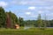 Forest Boathouse on the Lake