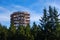 Forest canopy tower and walkway, footpath above treetops