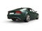 Forest dark green modern business car - tail view