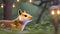 Forest Encounter: Closeup Illustration of a Capybara Amidst Nature\\\'s Serenity