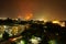 A forest fire rages on Doi Suthep mountain, Chiang Mai, Thailand.