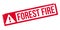 Forest Fire rubber stamp