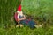 Forest gnome sleeping