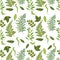 forest grassy seamless pattern