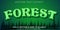 Forest green text effect  editable tree and nature text style