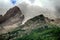 Forest of high mountaine in Ordesa National Park in Spain.