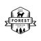 Forest Hike Mountain Camp Geometric Logo Design
