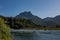 Forest landscape at the Biobio River, Chile