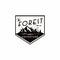 Forest, Mountain Adventure Black And White Badge Template Vector Logo