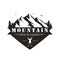 Forest, Mountain Adventure, Deer Hunter Black And White Badge Vector Logo