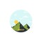 Forest, Mountain Adventure, Explorer Badge Vector Design Logo, Sign, Icon