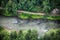 Forest Mountain landscape with river Dunajec from peak Sokolica, Pieniny