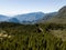 Forest and mountains on a Island