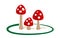 The forest mushroom symbol.