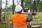 Forest Officer with tablet PC