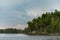 Forest and Rocks At The Edge of Rainy Lake