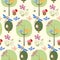 Forest seamless pattern