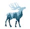 The forest symbol with moose.