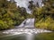 Forest waterfall long exposure