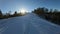 Forest winter valley trees resort ski slope surrounded by snowy mountain picturesque