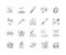 Forestry line icons, signs, vector set, outline illustration concept