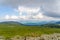 Forests and mountains of the Southern Urals near the village of Tyulyuk in Russia. Drone view.