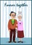 Forever together greeting card. Granddaddy and grandmother retirement age in the room.