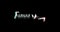 Forever Young Calligraphy Text Glitch Effect Animation on Black Background -4K Resolution