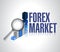 Forex market under review illustration design