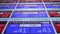 Forex stock market quotes ticker board close up- new quality financial business data screen dynamic technology motion