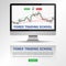 Forex Trading School vector illustration