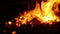 Forge Bursting in Flames in a Blacksmith Workshop