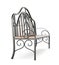 Forged bench on white background. 3d rendering