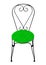 Forged chair - green seat