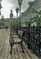 Forged lanterns, antique benches, decoration of Kiev Pechersk Lavra