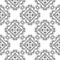Forged seamless pattern of black fleur-de-lis on a white background. Openwork metal fence design. Modern style for