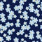 Forget-me-not flowers pattern dark blue navy